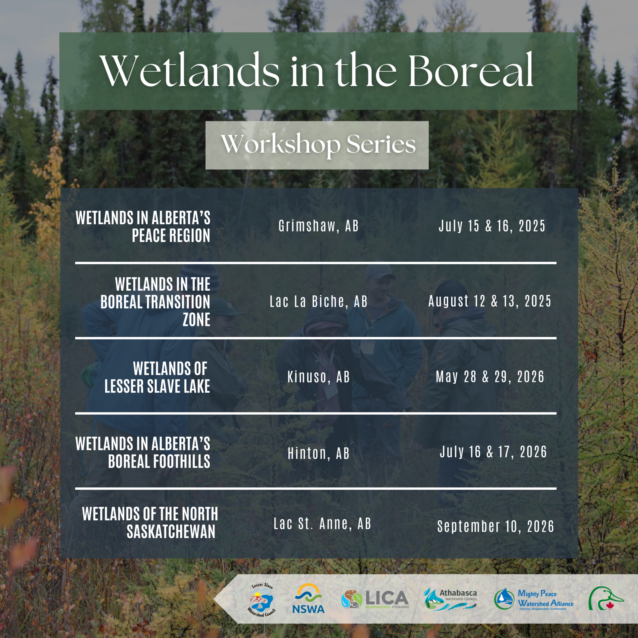 wetland workshop series schedule 2025 2026